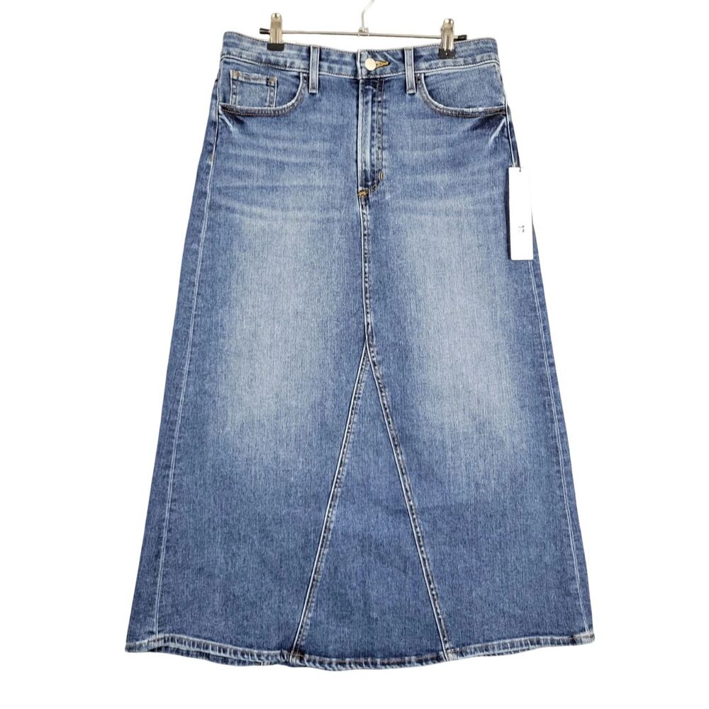 NWT JOE'S JEANS Tulie Skirt Denim Can't Wait Midi Modest Western Country SIZE 29